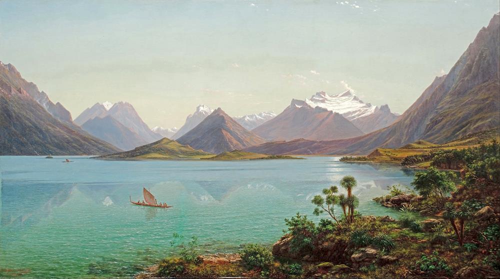 Озеро Вакатипу с горой Ирнслоу
