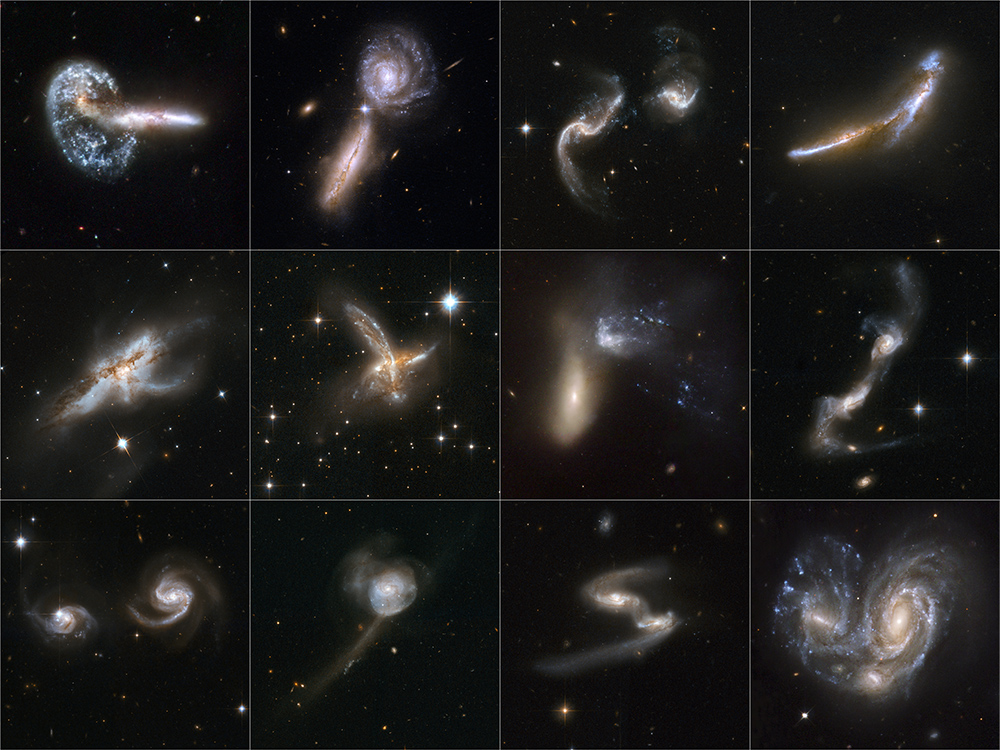 Галактики сошли с ума! (Galaxies Gone Wild!, NASA и ESA)
