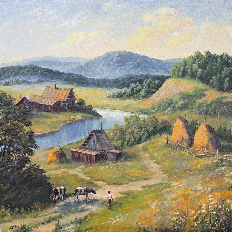 Сельский пейзаж Сельский пейзаж