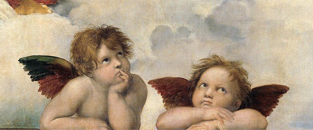 Ангелочки, фрагмент из картины "Сикстинская мадонна"