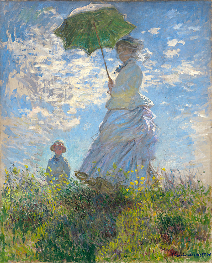 Женщина с зонтиком - Мадам Моне с сыном