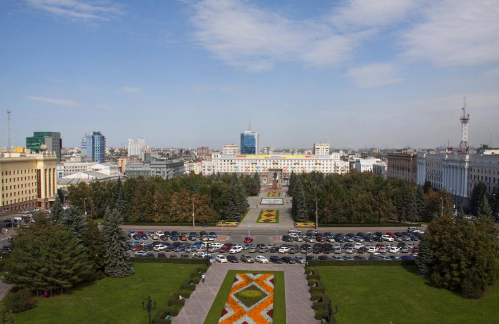 Центральная площадь с крыши театра Драмы 