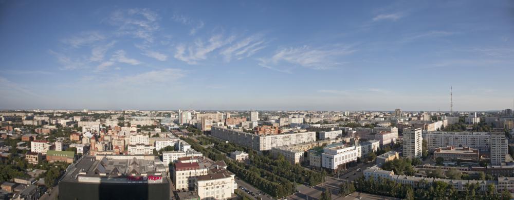 Панорама города со здания "Челябинск СИТИ"