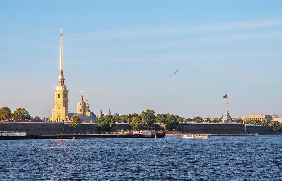 Вид на Петропавловскую крепость, Санкт-Петербург