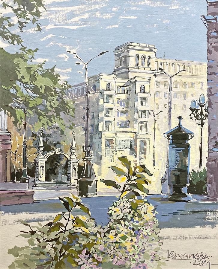 Гортензии возле Молодежного театра. Челябинск