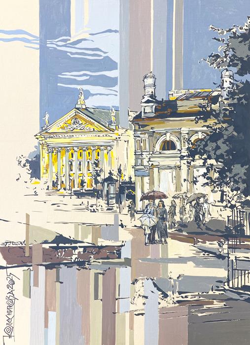 Из серии "Дождь в городе". Театр оперы и балета им. Глинки. Челябинск