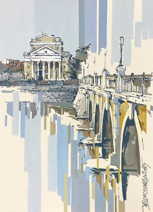 Из серии "Дождь в городе". Зал камерной и органной музыки. Челябинск